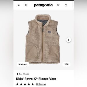 Kids size XS (5-6) Patagonia Vest